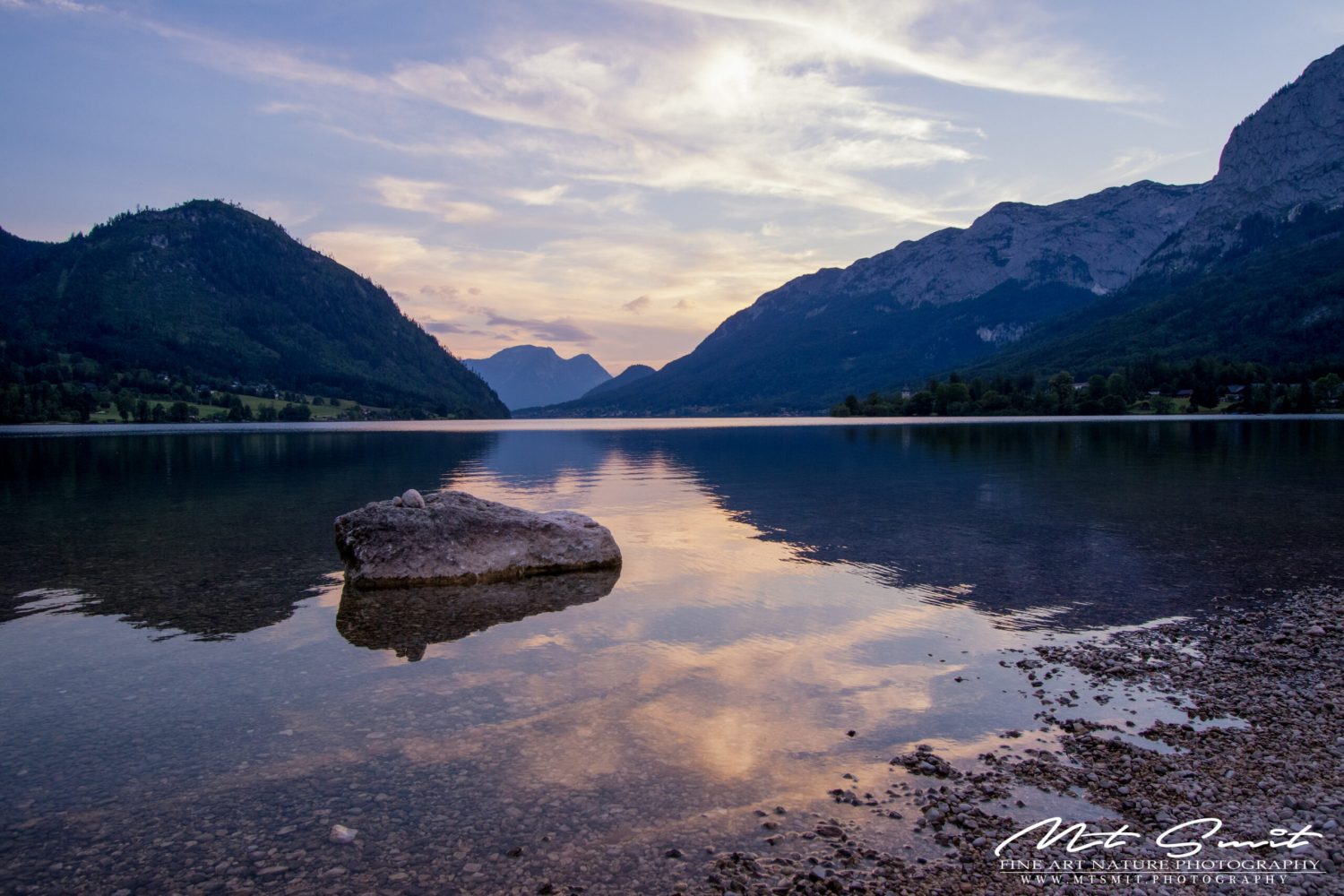 SUNSET AT GRÜNDLSEE